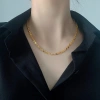 تصميم التصميم الرفيع المستوى، سلسلة الترالترقوة الذهبية 18K 18K في ربيع وصيف القرن العشرين عام 2022 Specification image